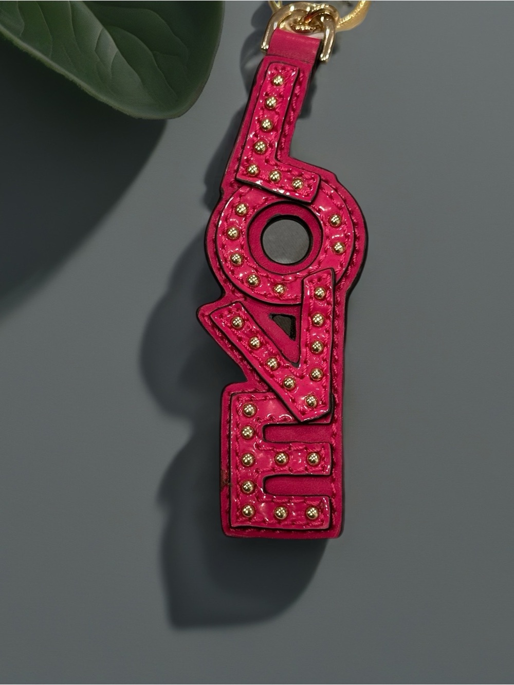 Michael Kors LOVE Studded Keychain